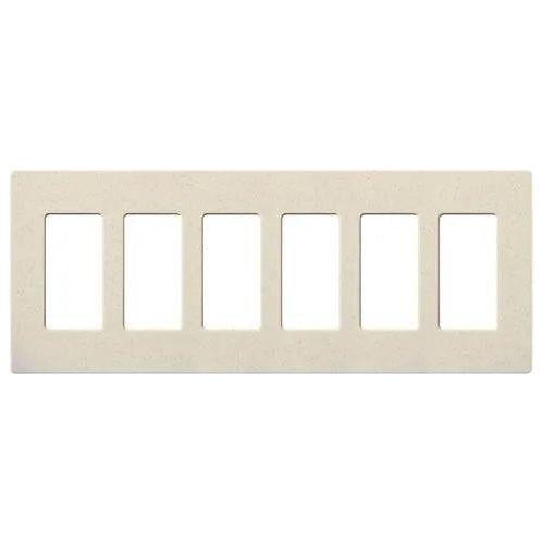 Lutron - Claro & Satin Colors 6-Gang Wallplate - SC-6-LS - Canada Light Shop