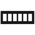 Lutron - Claro & Satin Colors 6-Gang Wallplate - SC-6-MN - Canada Light Shop