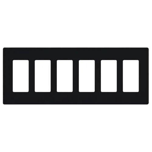 Lutron - Claro & Satin Colors 6-Gang Wallplate - SC-6-MN - Canada Light Shop