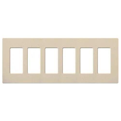 Lutron - Claro & Satin Colors 6-Gang Wallplate - SC-6-ST - Canada Light Shop