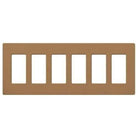 Lutron - Claro & Satin Colors 6-Gang Wallplate - SC-6-TC - Canada Light Shop