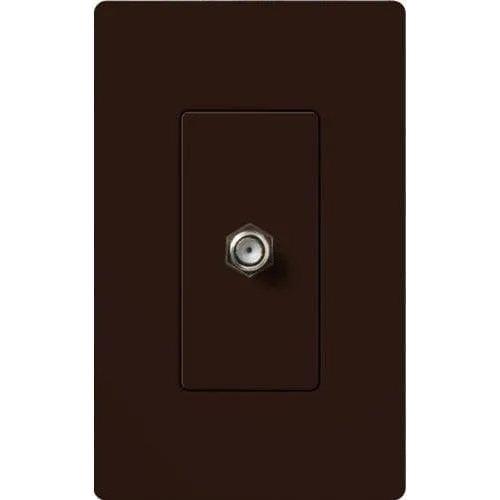 Lutron - Claro & Satin Colors Cable TV Jack - CA-CJ-BR - Canada Light Shop