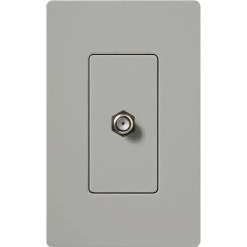 Lutron - Claro & Satin Colors Cable TV Jack - CA-CJ-GR - Canada Light Shop