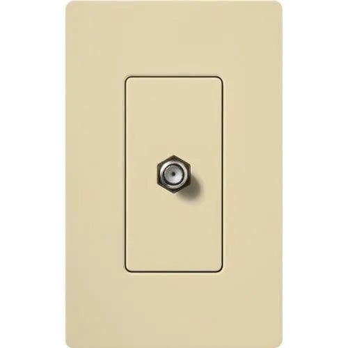 Lutron - Claro & Satin Colors Cable TV Jack - CA-CJ-IV - Canada Light Shop