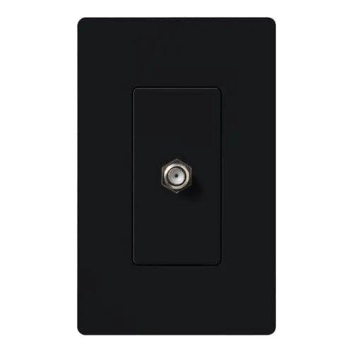 Lutron - Claro & Satin Colors Cable TV Jack - SC-CJ-MN - Canada Light Shop
