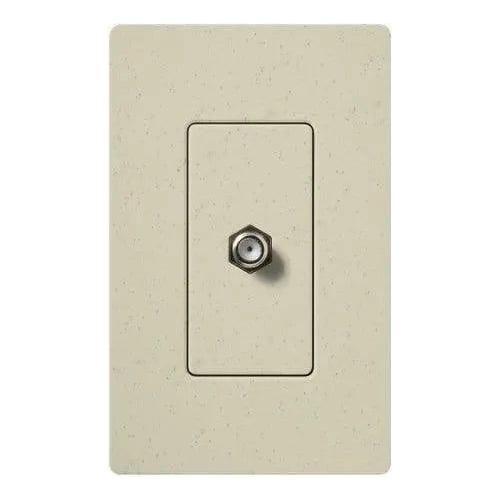 Lutron - Claro & Satin Colors Cable TV Jack - SC-CJ-ST - Canada Light Shop