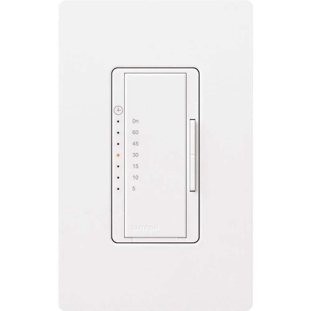 Lutron - Maestro 60-Minute Timer with Neutral - MA-T51MN-WH - Canada Light Shop