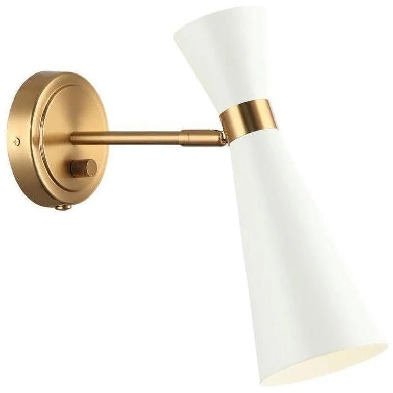 Matteo Lighting - Blaze Wall Sconce - S09611AGWH - Canada Light Shop