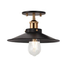 Matteo Lighting - Bulstrode's Workshop Metal Shade Flush Mount - X46111AGBK - Canada Light Shop