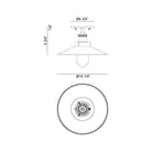 Matteo Lighting - Bulstrode's Workshop Metal Shade Flush Mount - X46111AGBK - Canada Light Shop