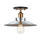 Matteo Lighting - Bulstrode's Workshop Metal Shade Flush Mount - X46111AGCH - Canada Light Shop