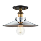 Matteo Lighting - Bulstrode's Workshop Metal Shade Flush Mount - X46111WGCH - Canada Light Shop