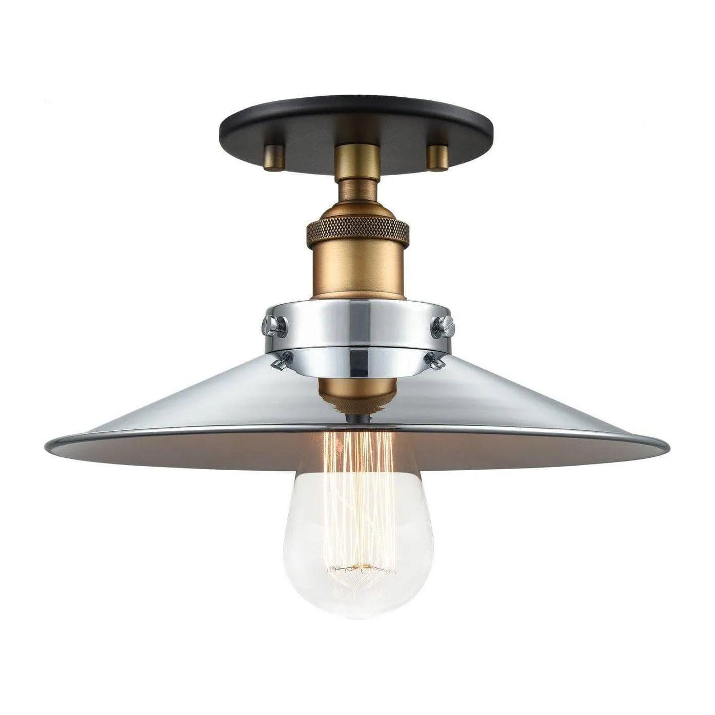 Matteo Lighting - Bulstrode's Workshop Metal Shade Flush Mount - X46111WGCH - Canada Light Shop