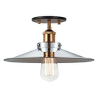 Matteo Lighting - Bulstrode's Workshop Metal Shade Flush Mount - X46112AGCH - Canada Light Shop