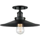 Matteo Lighting - Bulstrode's Workshop Metal Shade Flush Mount - X46112BKBK - Canada Light Shop