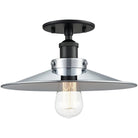 Matteo Lighting - Bulstrode's Workshop Metal Shade Flush Mount - X46112BKCH - Canada Light Shop
