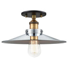 Matteo Lighting - Bulstrode's Workshop Metal Shade Flush Mount - X46112WGCH - Canada Light Shop