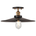 Matteo Lighting - Bulstrode's Workshop Metal Shade Flush Mount - X46113AGBK - Canada Light Shop
