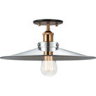 Matteo Lighting - Bulstrode's Workshop Metal Shade Flush Mount - X46113AGCH - Canada Light Shop