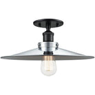 Matteo Lighting - Bulstrode's Workshop Metal Shade Flush Mount - X46113BKCH - Canada Light Shop