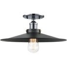 Matteo Lighting - Bulstrode's Workshop Metal Shade Flush Mount - X46113CHBK - Canada Light Shop