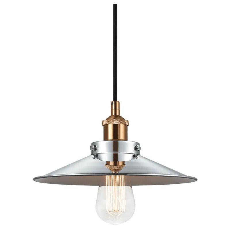 Matteo Lighting - Bulstrode's Workshop Metal Shade Pendant - C46111AGCH - Canada Light Shop