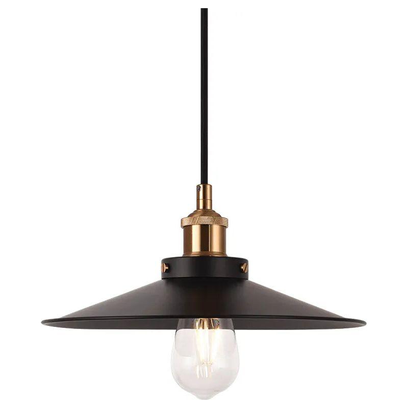 Matteo Lighting - Bulstrode's Workshop Metal Shade Pendant - C46112AGBK - Canada Light Shop