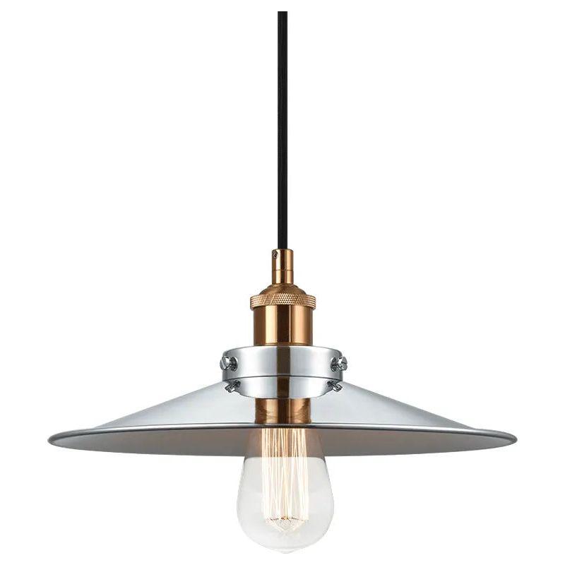 Matteo Lighting - Bulstrode's Workshop Metal Shade Pendant - C46112AGCH - Canada Light Shop