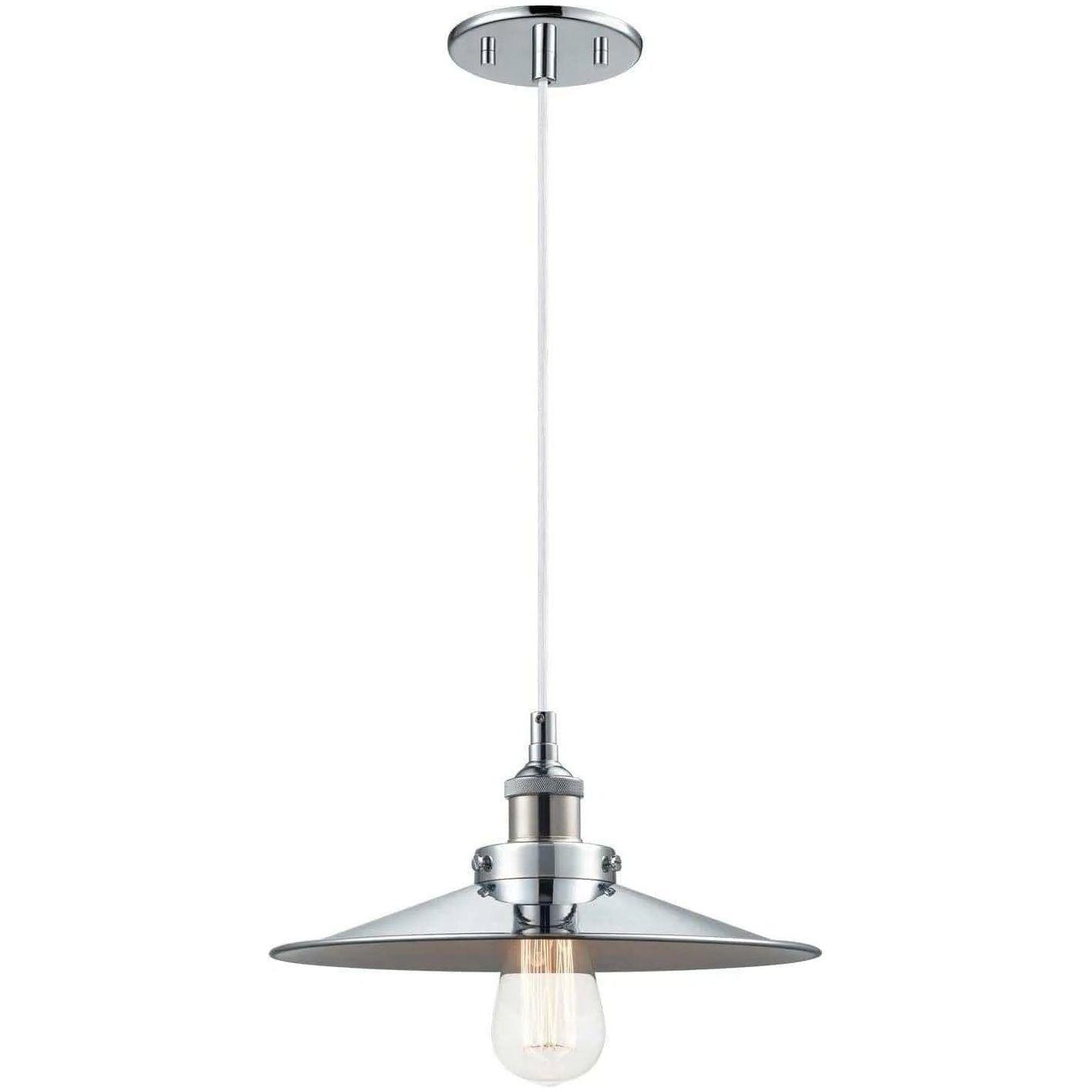 Matteo Lighting - Bulstrode's Workshop Metal Shade Pendant - C46112CHCH - Canada Light Shop