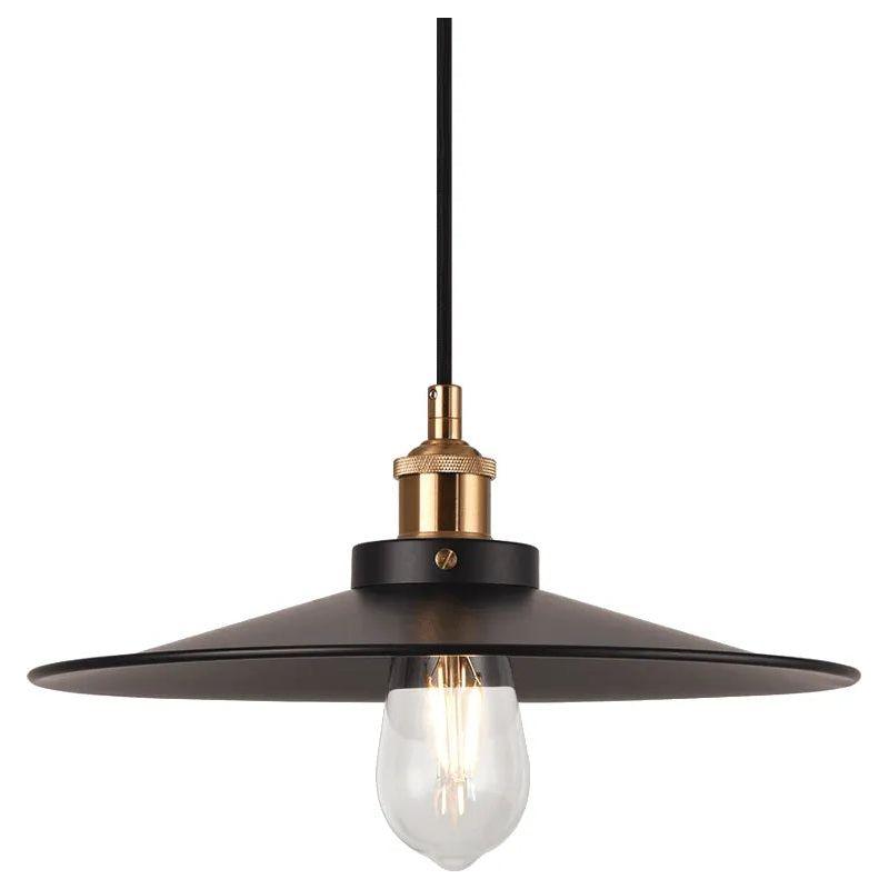 Matteo Lighting - Bulstrode's Workshop Metal Shade Pendant - C46113AGBK - Canada Light Shop