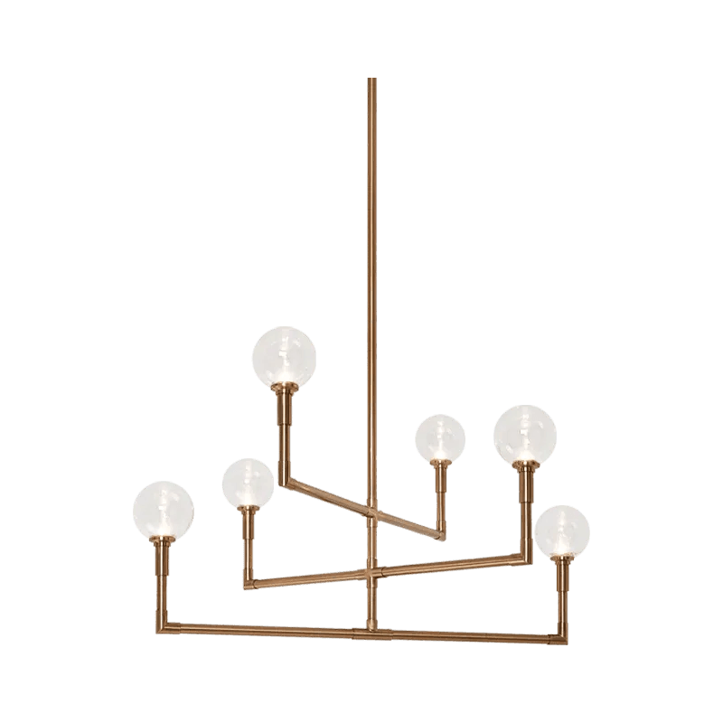 Matteo Lighting - Candlestix Chandelier - C64806AGCL - Canada Light Shop