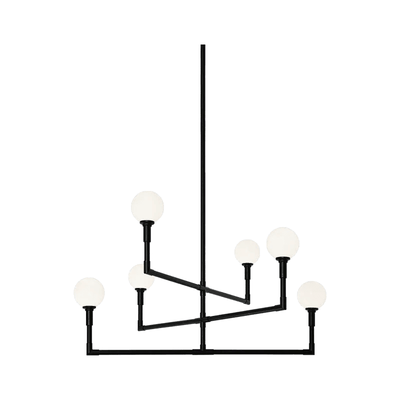 Matteo Lighting - Candlestix Chandelier - C64806BKOP - Canada Light Shop