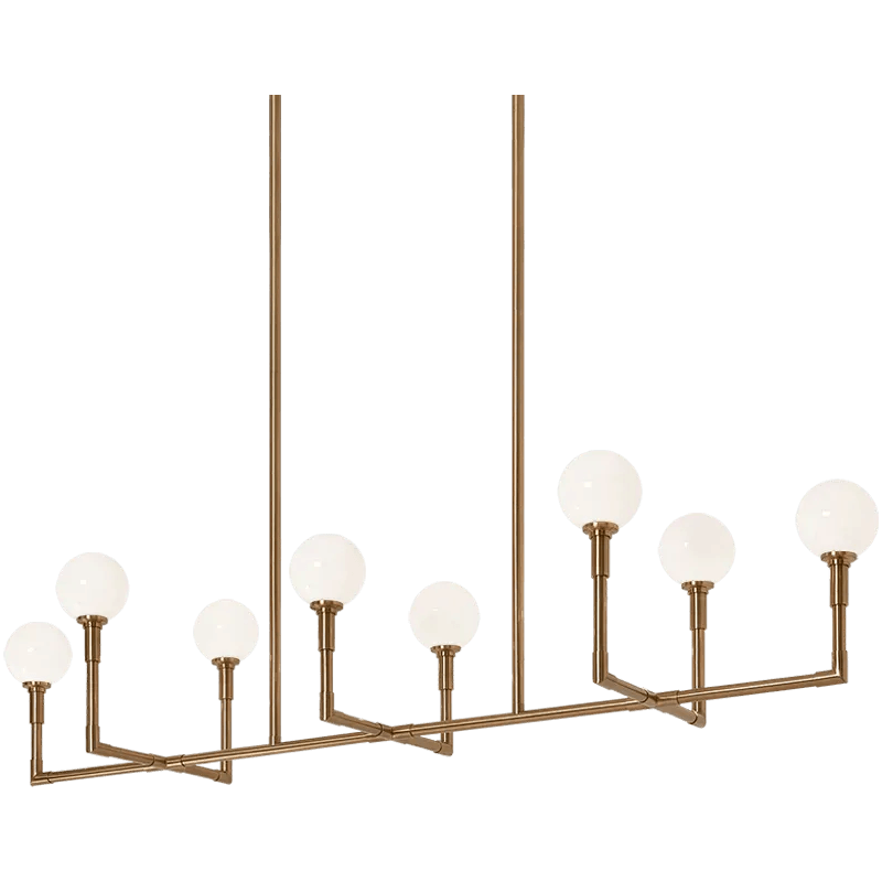 Matteo Lighting - Candlestix Linear Chandelier - C64808AGOP - Canada Light Shop