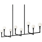 Matteo Lighting - Candlestix Linear Chandelier - C64808BKOP - Canada Light Shop