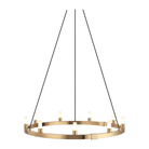 Matteo Lighting - Cascadian Circular Single Chandelier - C75209AG - Canada Light Shop