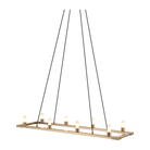 Matteo Lighting - Cascadian Rectangular Single Chandelier - C75208AG - Canada Light Shop
