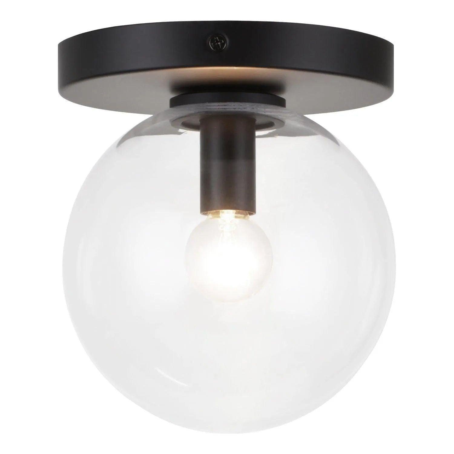 Matteo Lighting - Cosmo Flush Mount - WX06001BKCL - Canada Light Shop