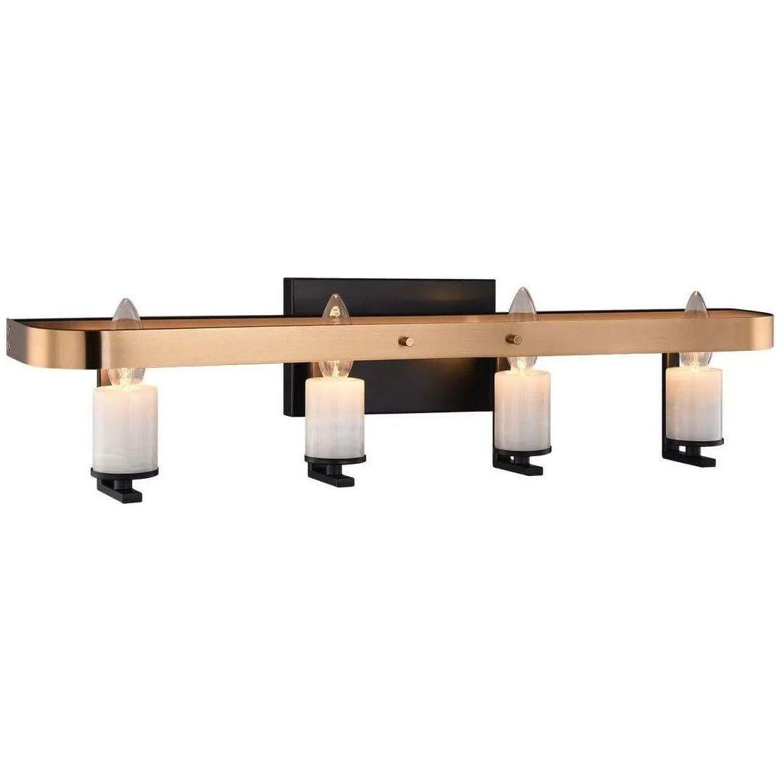 Matteo Lighting - Crandle Bath Vanity - W82904BKAG - Canada Light Shop