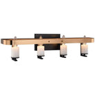 Matteo Lighting - Crandle Bath Vanity - W82904BKAG - Canada Light Shop