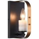Matteo Lighting - Crandle Wall Sconce - W82901BKAG - Canada Light Shop