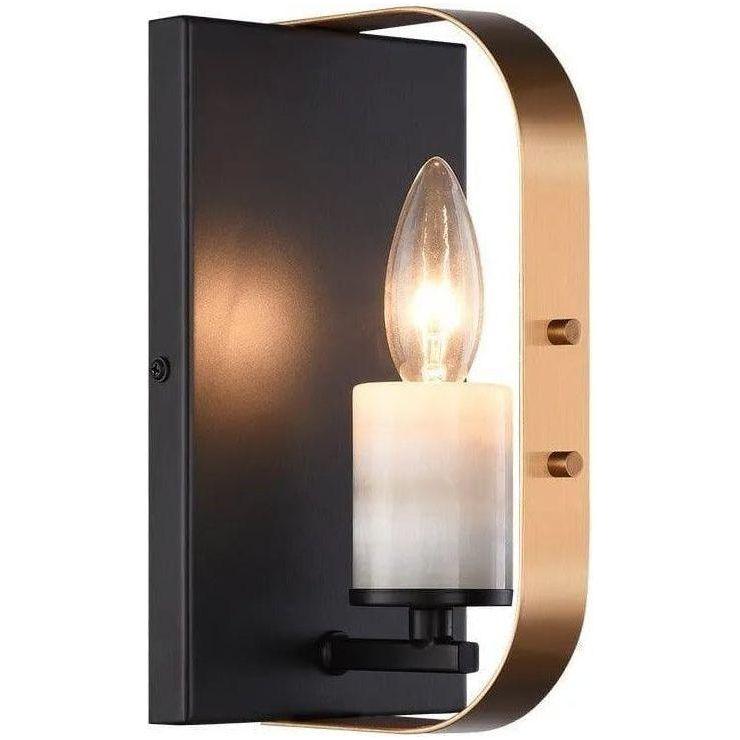 Matteo Lighting - Crandle Wall Sconce - W82901BKAG - Canada Light Shop