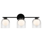 Matteo Lighting - Derbishone Wall Sconce - W60703BKCL - Canada Light Shop