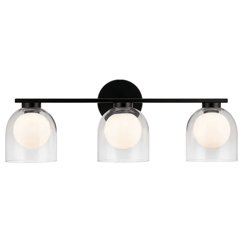 Matteo Lighting - Derbishone Wall Sconce - W60703BKCL - Canada Light Shop