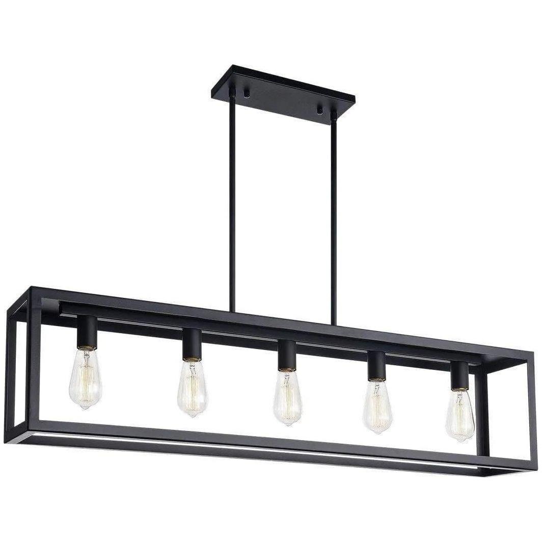 Matteo Lighting - Flare Linear Pendant - C76005BK - Canada Light Shop