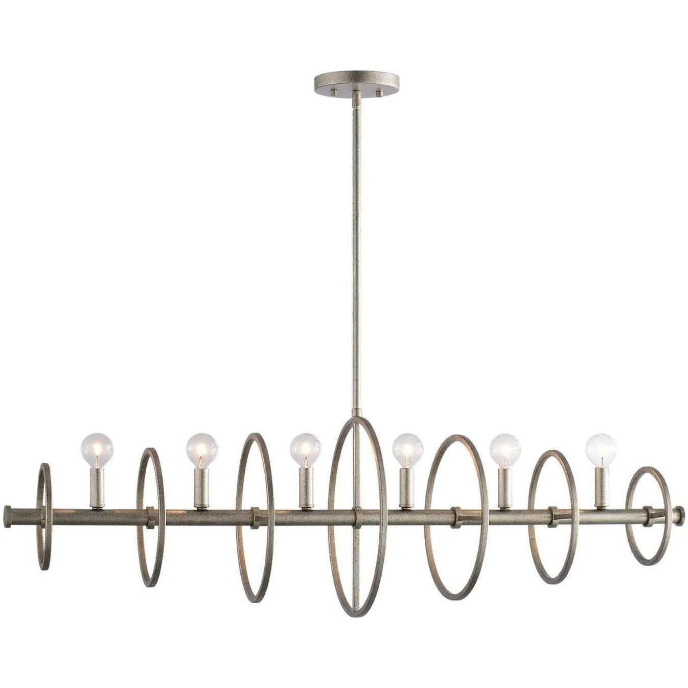 Matteo Lighting - Hoopa Linear Chandelier - C67406SV - Canada Light Shop