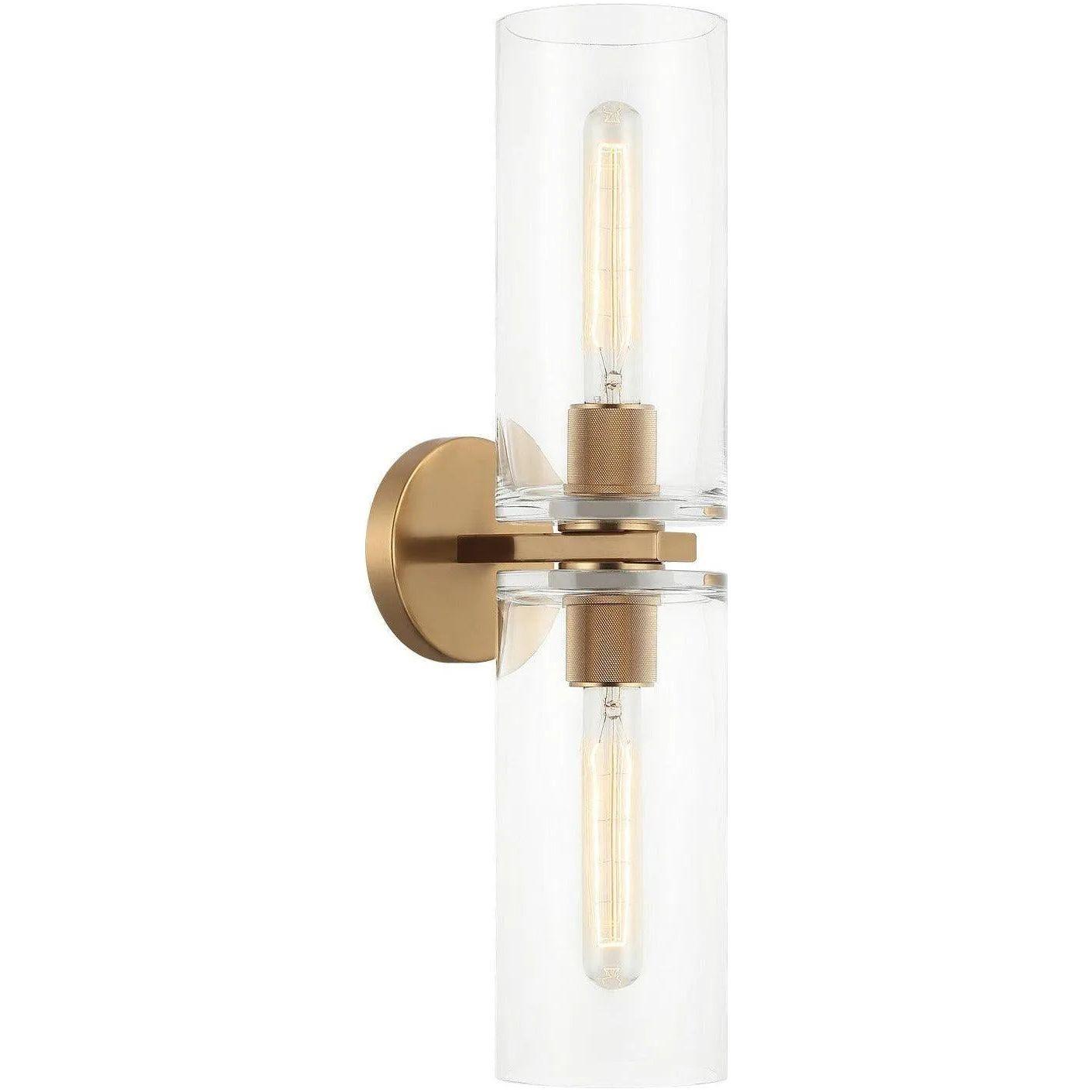 Matteo Lighting - Lincoln Double Wall Sconce - W32512AG - Canada Light Shop