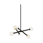 Matteo Lighting - Matchstix Chandelier - C64606BKCL - Canada Light Shop