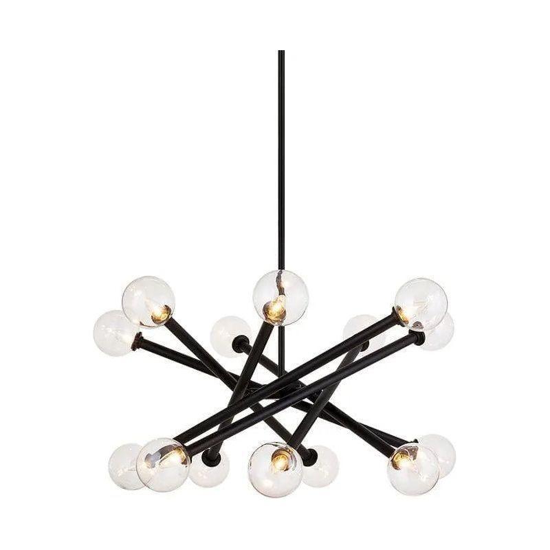Matteo Lighting - Matchstix Chandelier - C64614BKCL - Canada Light Shop