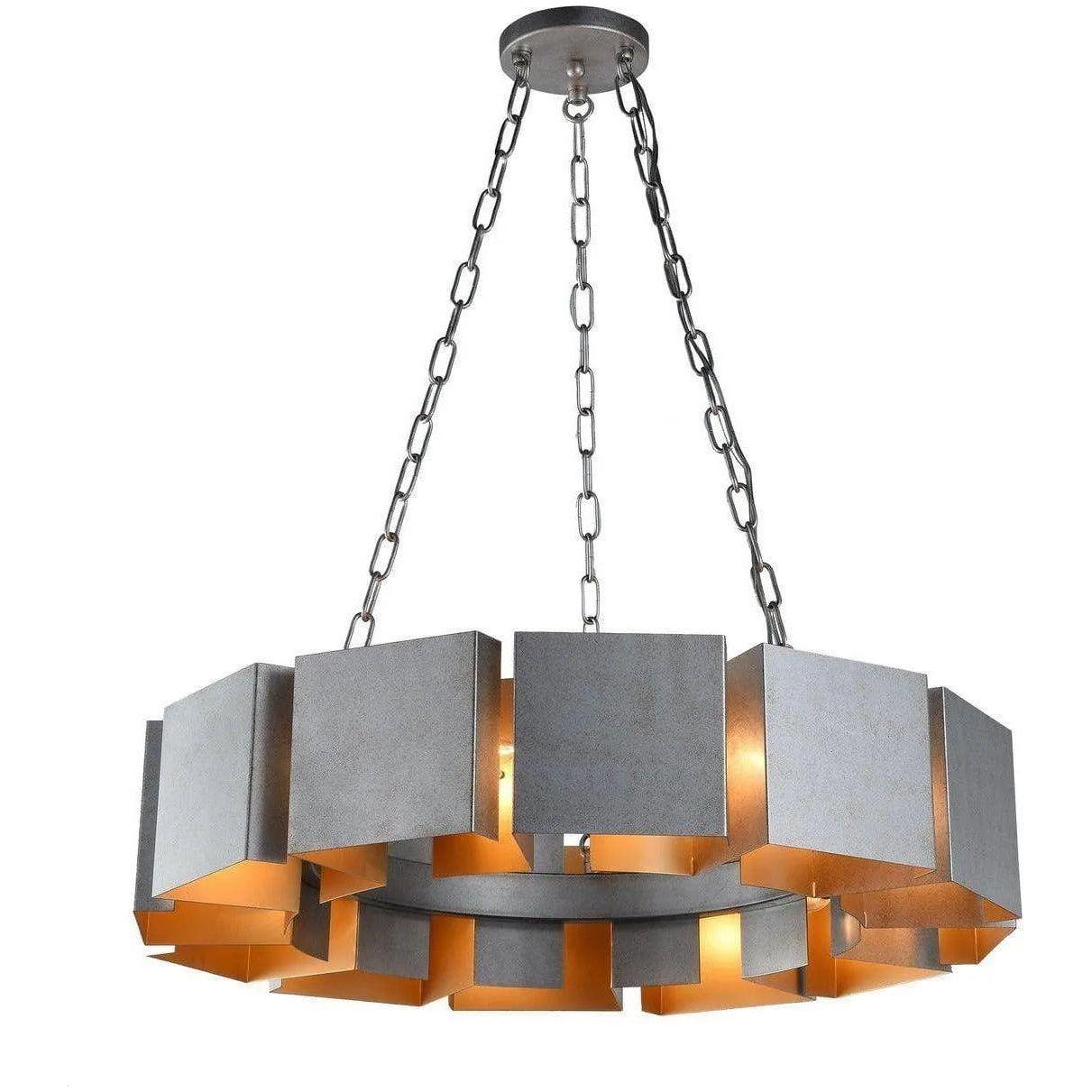 Matteo Lighting - Mattone Chandelier - C59312SV - Canada Light Shop