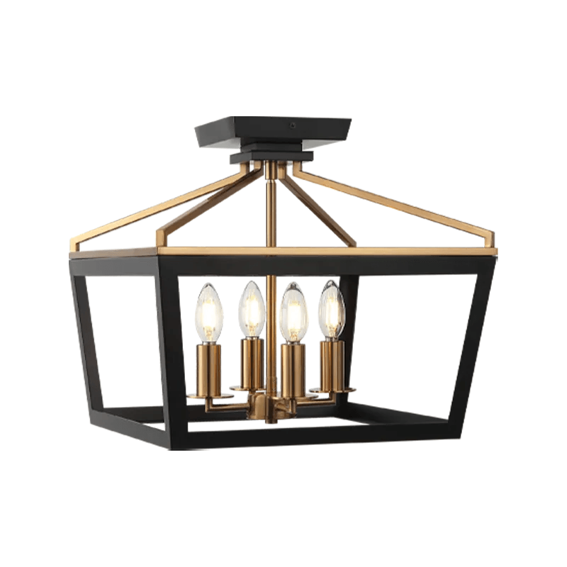 Matteo Lighting - Mavonshire Flush Mount - X67004BKAG - Canada Light Shop